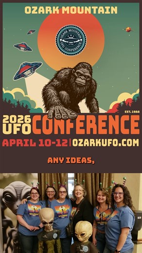 "What does our staff member Te’Ohnna love about the UFO conference? The judgment-free environment!" Come explore the unknown at the Ozark Mountain UFO Conference 2026. Learn from experts, share with open minds, and join a community where believers and skeptics are equally welcome. 🔗 Grab Your Tickets: https://bit.ly/40a1sE3 | Ozark Mountain Publishing, Inc. Founded By Dolores Cannon