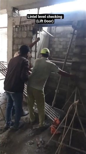 Lintel level checking ( lift door) #construction #building #building #shorts #shortsvideo #viral