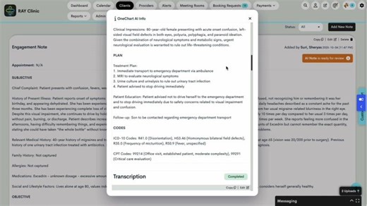 C3 OneChart AI Scribe Complete Demonstration | Justin Kline