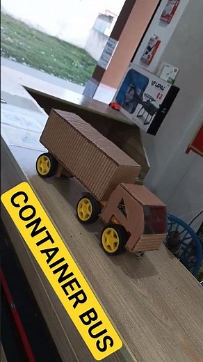 Cardboard Truck Demo | WiFi Controlled DC Gear Motor Vehicle#cardboardproject #cardboard #dcmotor