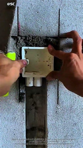 Perfect Wall Box Install ⚡ #electrician #satisfying #shorts
