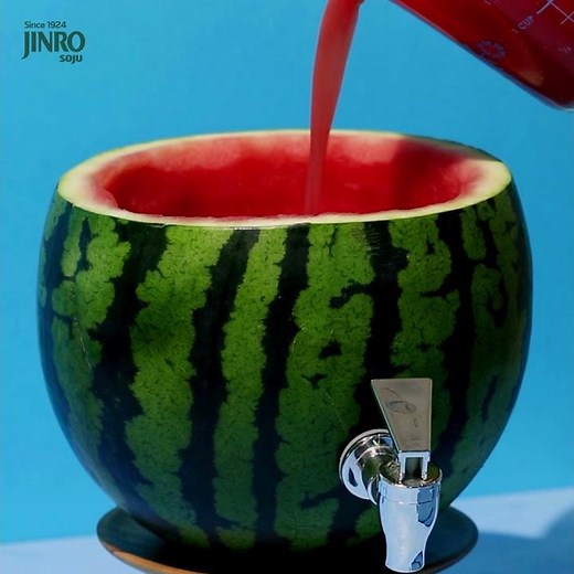 JINRO Cocktail Recipe | JINRO Watermelon Cocktail Recipe 🍉🍸