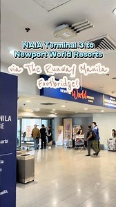 Here's a quick guide how to cross from NAIA Terminal 3 to Newport World Resorts