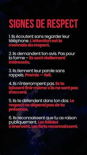 🕯️ 6 signes de vrai RESPECT #citations #motivation #citationsprofondes