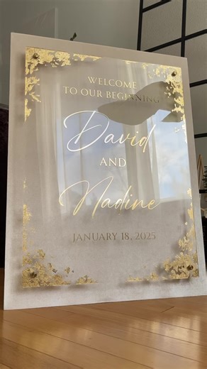 Elegant Ivory Velvet Wedding Welcome Sign Designs