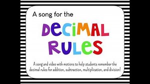 Decimal Rules Song