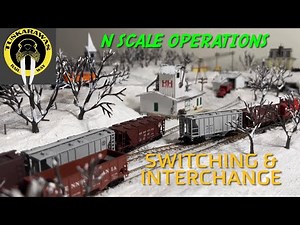 N Scale: Interchange & Local Switching @ Roswell, OH ( Layout Operations )