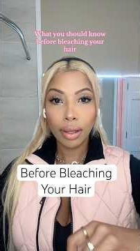 3 Things you should know before Bleaching your hair PART 1 #bleachinghair #blondehair