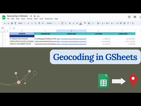 Geocoding in Google Sheets