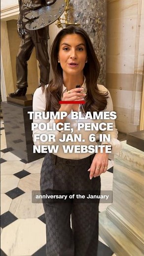 Trump blames police, Pence for Jan. 6 in new website