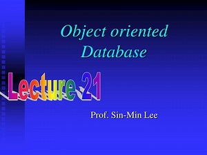 Object oriented Database - SlideServe