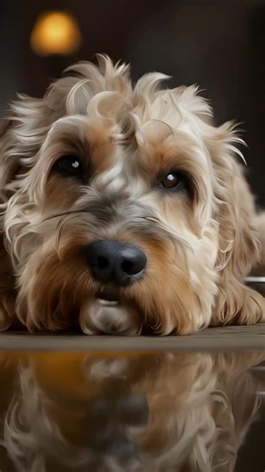 The Cockapoo Stare #funny, #comedy, #skits, #memes, #fyp #viral