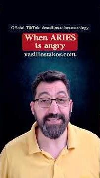 When Aries is angry what is really happening and what truly calms them