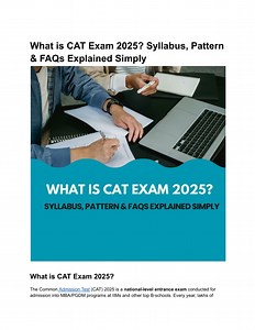 What is CAT Exam 2025? Syllabus, Pattern & FAQs Explained Simply - SlideServe