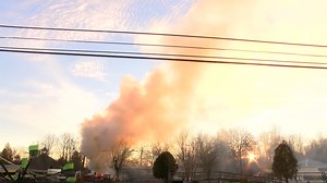 WATCH: Blue Streak roller coaster at Conneaut Lake Park catches fire