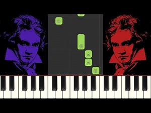Beethoven - Ode To Joy - Super Easy Piano Tutorial