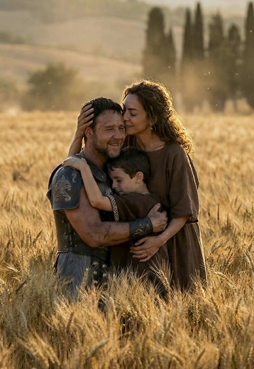 Maximus Returns to His Family in Gladiator Sequel