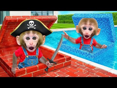 Monkey Nana and friends explore Secret Rooms 😱😂