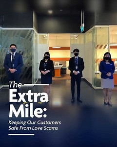 35K views · 196 reactions | The rise in social media and dating apps has led to an increase in internet love scams. Watch to find out how our colleagues - Alicia, Desmond, Louis and Yin Ki, went the extra mile to prevent a customer from falling victim to an online love scam. #UOBExtraMile #UnitedForYou | UOB | Facebook