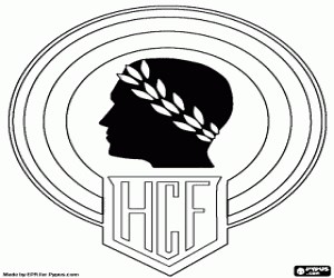 Emblem of Hércules CF, Alicante coloring page printable game