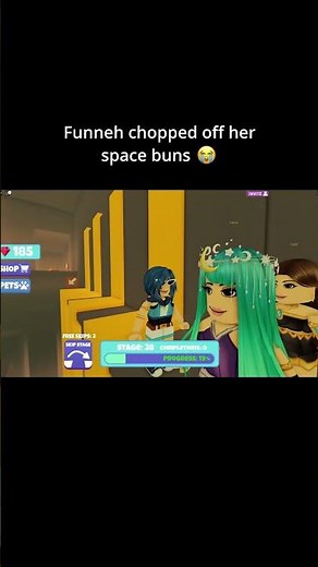 Funneh REMOVED her space buns 😭 #itsfunneh #krew #roblox