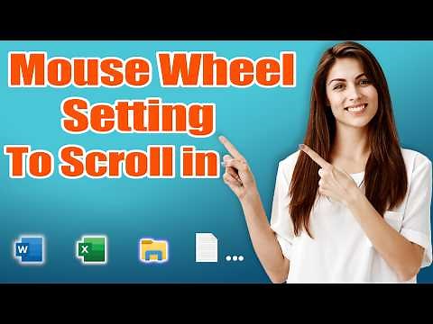 Change mouse wheel scroll setting. Scroll multiple lines at a time. Scroll one line at a time.