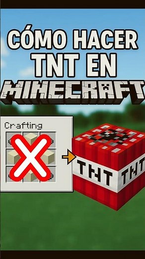 ¿Cómo Hacer TNT en Minecraft?