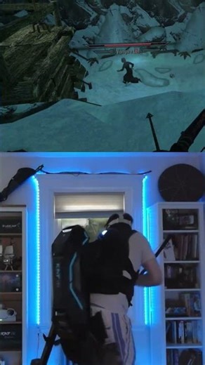 Perfect Shot on Vampire | [40# 🏹]😲🤯 #skyrim #shorts #skyrimvr #katwalkc2 #BestKATWalkerChallenge2025