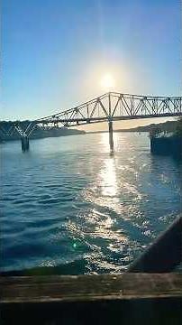 Florence Alabama. Railroad Walking Bridge across Tennessee River.
