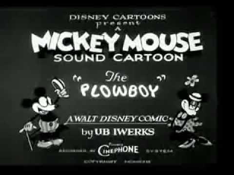 Mickey mouse old cartoon - The Plow Boy - Mickey Mouse 1928 - 1929
