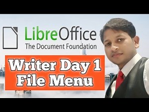 File Menu option in Libre office Writer || By Dinesh Sir