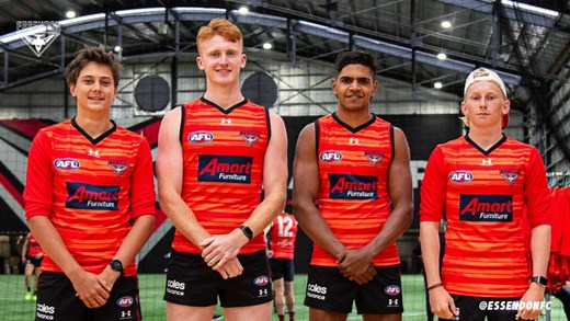Second Hird son joins Bombers training