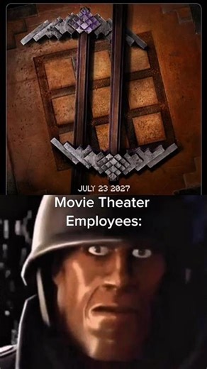 Movie Theater Employees after seeing the poster for the Minecraft Movie Sequel #comedy #tiktok