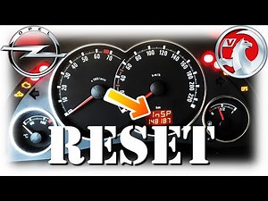 How to reset the service light of the Opel Meriva