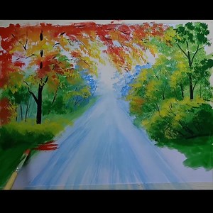 33K views · 1.6K reactions | Autumn trees 殺殺殺殺 | Paintings | Facebook