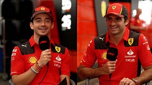 WATCH: Carlos Sainz and Charles Leclerc interview each other on racing in Las Vegas, victory celebrations, and Elvis