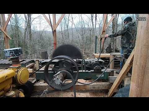 RM.60 ‘80s Lane Circle Sawmill in Action #sawmill #diy