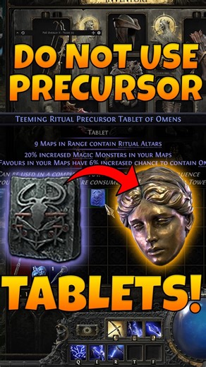 Don't use your ritual precursor tablets! #shorts #pathofexile2 #pathofexileguides