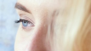 Close-up View Beautiful Young Woman Face Stock Footage Video (100% Royalty-free) 1029556445 | Shutterstock