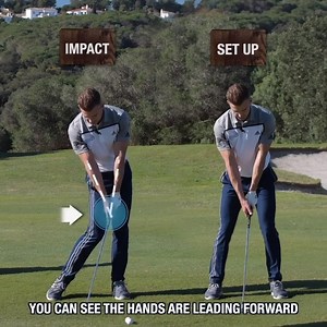 38K views · 415 reactions | Q: How do I get into the correct position at impact? A: Practice what it looks like! ✊ https://start.meandmygolf.com/2YkCWkg | Me and My Golf | Facebook