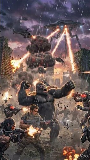 “Man vs Aliens vs Giant Animals”