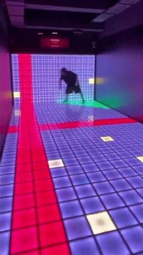 This Floor Reacts to Your Every Move #ledfloor #dance #shorts