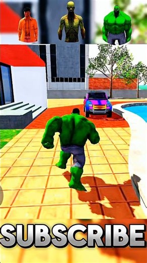 HULK RGB COLOUR CAR PUNCH 👊 CHALLENGE | VIDEO | INDIAN BIKE DRIVING 3D GAME 🎮