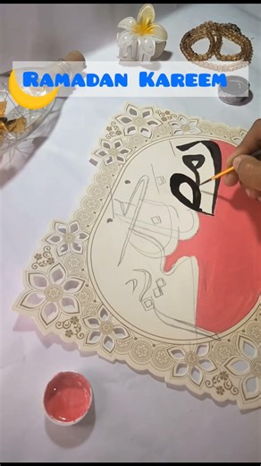 New Ramazan craft on invitation card #ytshorts #craftideas