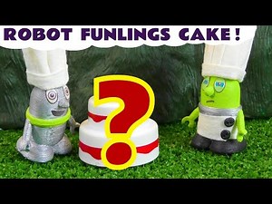 Robot Funling makes a cake for King Funling