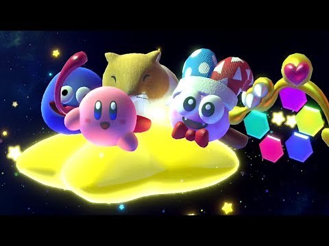 Kirby Star Allies - Final Boss + Ending (Marx, Gooey, Rick, Coo & Kine)