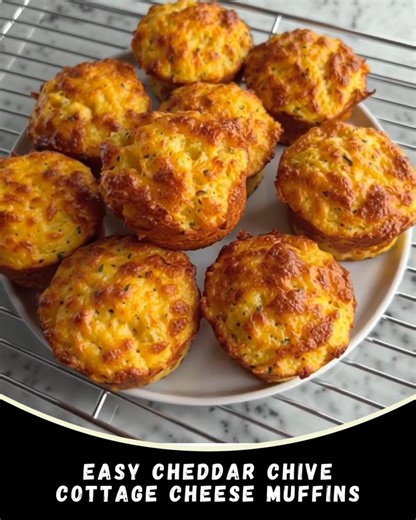 2.8K views · 13 reactions | Easy Cheddar Chive Cottage Cheese Muffins...