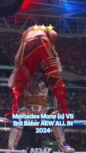 Mercedes Mone (c) VS Brit Baker AEW ALL IN2024 #aewallin #aewallinlondon ##allin #aew #mercedesmoné