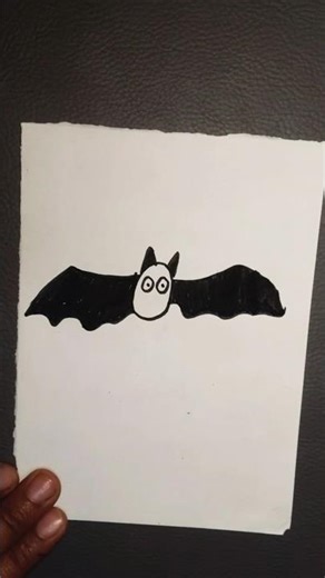 Easy bat drawing 🦇#batdrawing#howtodrawbat#diydrawing#easydrawing#shorts#shortsfeed#youtubeshorts