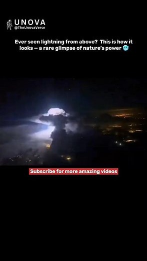 Ever Seen Lightning From Above? ⚡✈️